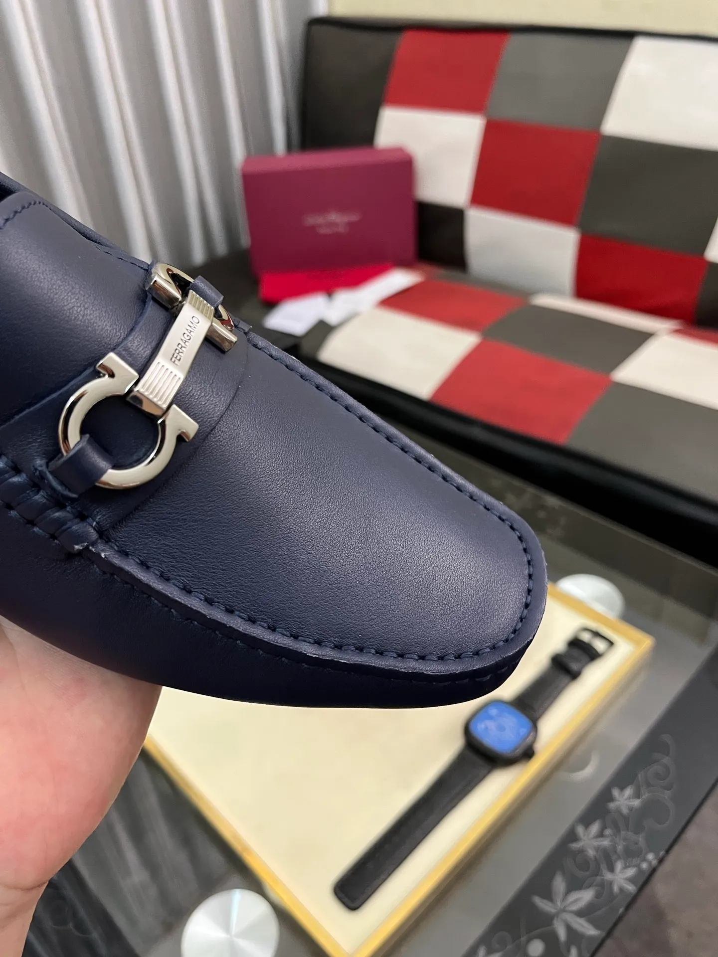 Men's shoes 💰560⌚️⌚️ Ferragamo [Ferragamo] new high-end quality framed shoes. The style is luxurious and elegant, with equal emphasis on practicality and style. We pay special attention to quality and details. The shoe last leather, workmanship and comfort are not inferior! Material: Imported first-layer soft cowhide leather upper ➕Genuine leather lining, code number: 38-446️⃣colors available